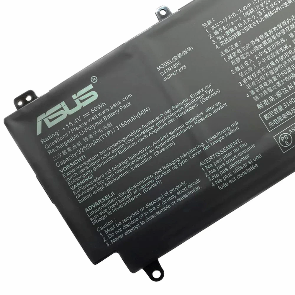 Fashion 6 Cell 10.8V 4001mAh-5000mAh Replacement Laptop Battery for Asus